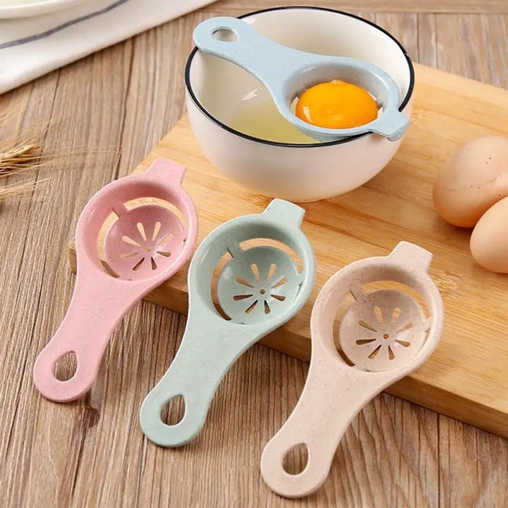 Egg Yolk White Separator Separates Sieve Kitchen Tool Baking Accessory Mini Egg Yolk White Separator With Silicone Holder Cocina