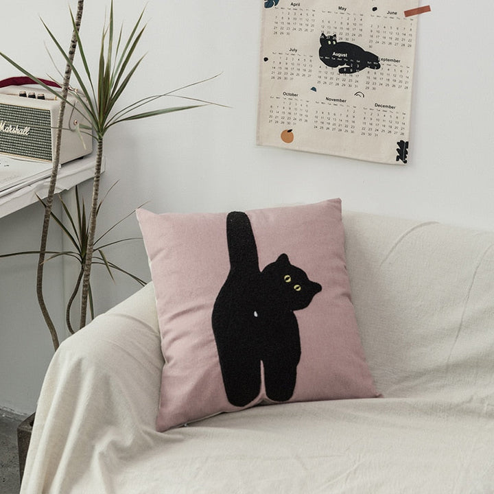 Cheeky Cat Cushion Cover