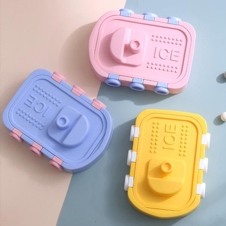 Silicone Ice Lattice Boat Shape DIY Children's Homemade Ice Cream Mold Ice Cream Chocolate Making Mold Removable Silicone Popsicle Molds, Cute Ice Pop Molds Reusable Cake Pop Mold Set