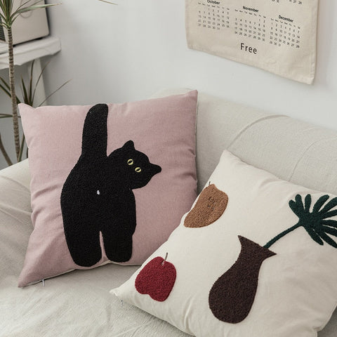 Cheeky Cat Cushion Cover