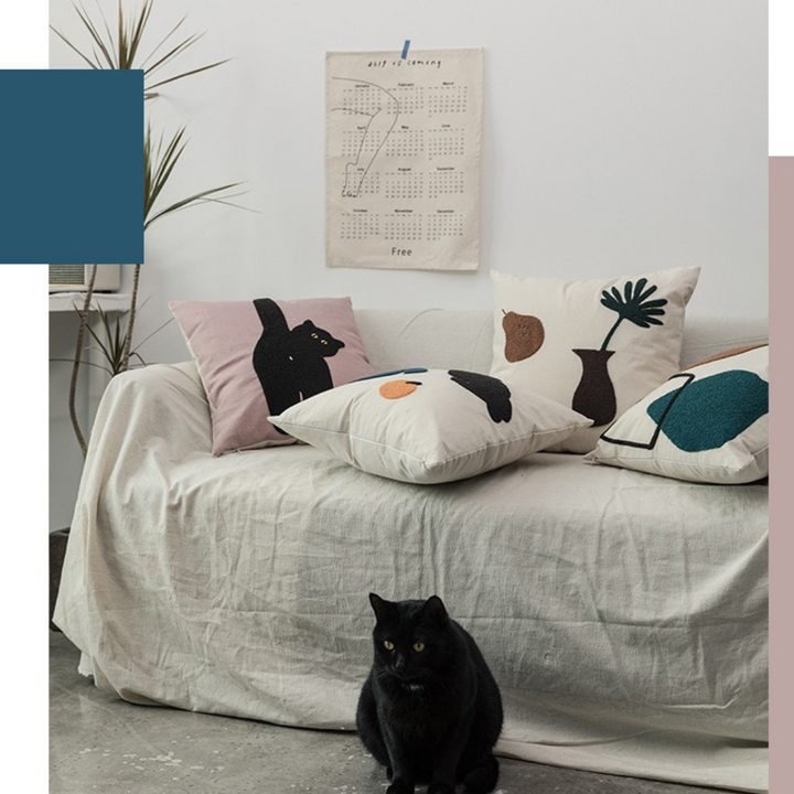 Cheeky Cat Cushion Cover