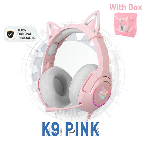 Cute Cat Ear Headphone with Mic