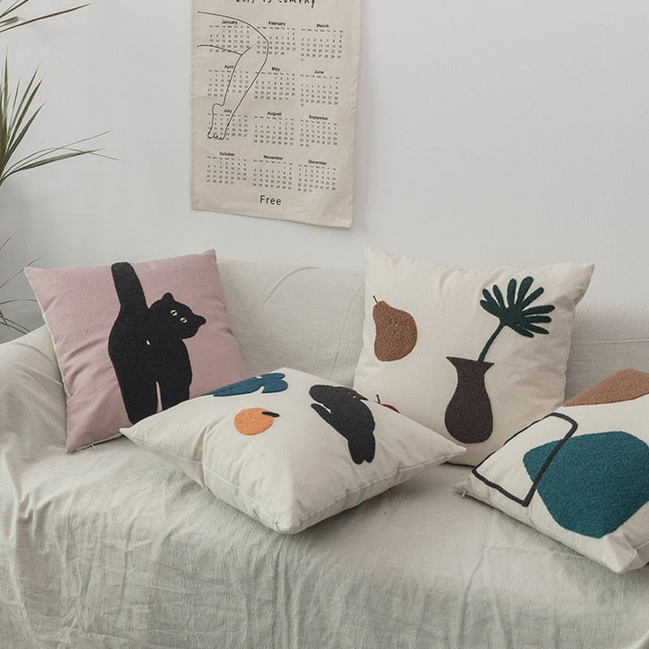 Cheeky Cat Cushion Cover