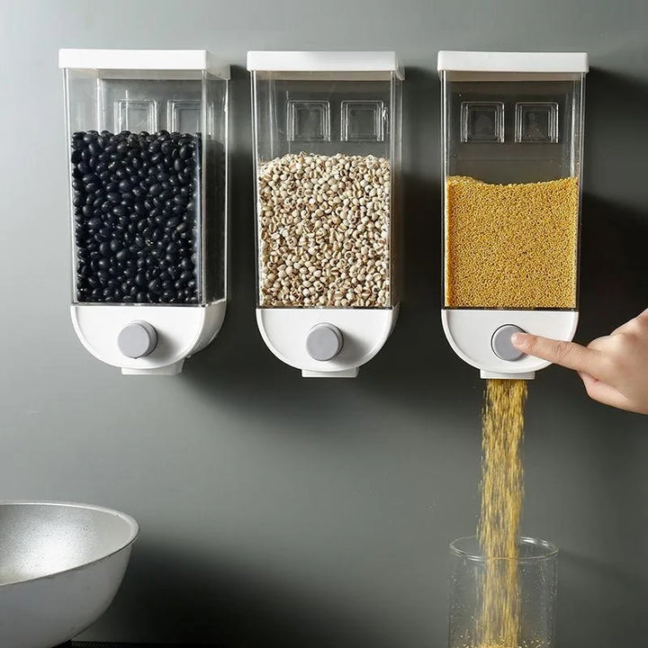 Wall-Mounted Multi-Grain Jars