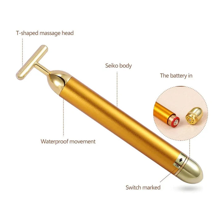 24K Facial Roller Massager